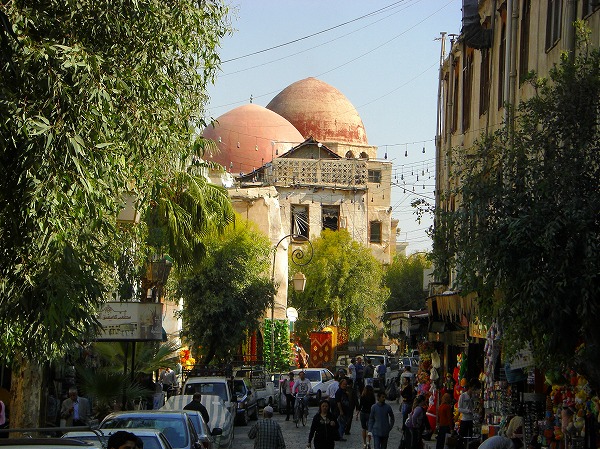 ダマスカス・赤いドームのモスク：ヨルダン・シリア写真画像集