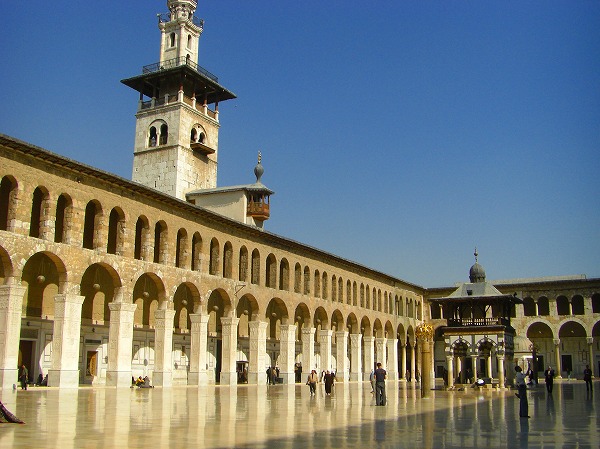 ダマスカス−ウマイヤド・モスク内部１：ヨルダン・シリア写真画像集