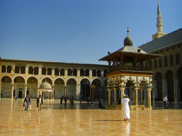 ダマスカス−ウマイヤド・モスク内部２：ヨルダン・シリア写真画像集